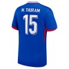 Maglia ufficiale Francia M. Thuram 15 Casa Euro 2024 per Uomo